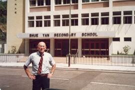 An unidentified guest visited Shue Yan Secondary School