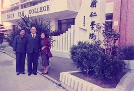 Unidentified guests visted Shue Yan College