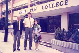 An unidentified guests visited Shue Yan College
