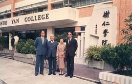 Unidentified guests visited Shue Yan College