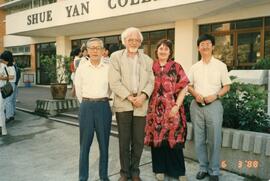 Unidentified British professor visited Shue Yan College
