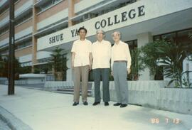 Unidentified guests visited Shue Yan College and Shue Yan Secondary School