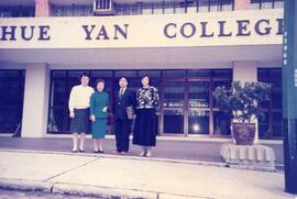 Unidentified guests visited Shue Yan College