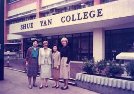 Two unidentified guests visited Shue Yan College