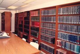 Law and Business collection in the library (Academic Building)