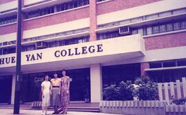 Unidentified guests visited Shue Yan College