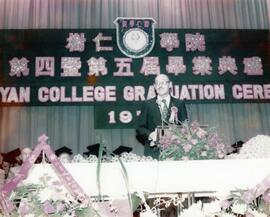 Officiating guest, Mr. Kenneth Topley at the 4th and 5th Shue Yan College Graduation Ceremony