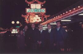 Dr. Henry Hu, Dr. Chung Chi-yung and unidentified guests at the Jumbo Floating Restaurant
