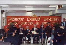 Mr. Lawson L. Swearingen from Northeast Louisiana University, visited Shue Yan College; Opening c...