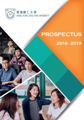 Hong Kong Shue Yan University Prospectus 2018-2019