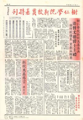 樹仁學院新校奠基特刊