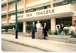 An unidentified guests visited Shue Yan College