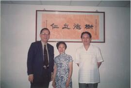 Dr. Chung Chi-yung and two unidentified guests