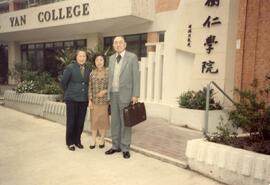 Unidentified guests (a couple) visited Shue Yan College