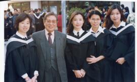 Professor Wong and Graduates 37 = 黃夢曦教授和畢業生們 37