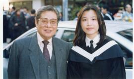 Professor Wong and Graduates 38 = 黃夢曦教授和畢業生們 38