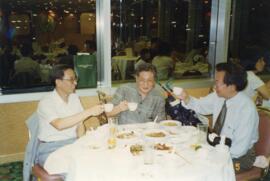 (Left) Professor Tong Bing from the Department of Journalism and Communication at Renmin Universi...